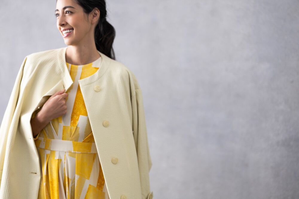 森泉さんが着こなす！上品さ際立つ、HANAE MORI2023年春夏コレクション｜HANAE MORI OFFICIAL SITE ｜ ハナエモリ公式サイト